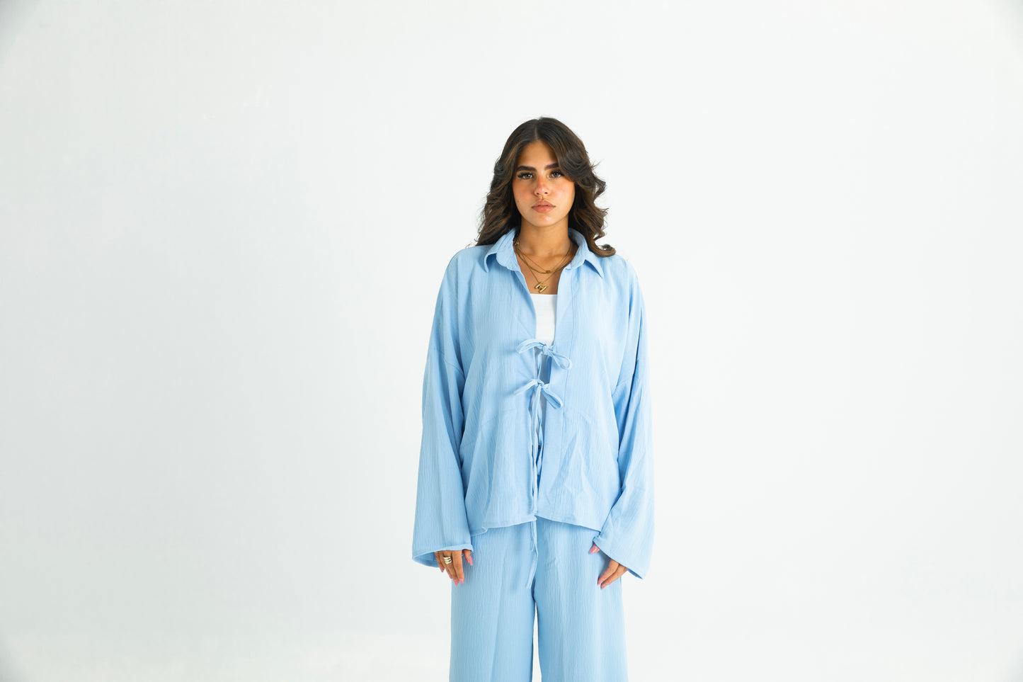 BABY BLUE RIBBON SUIT