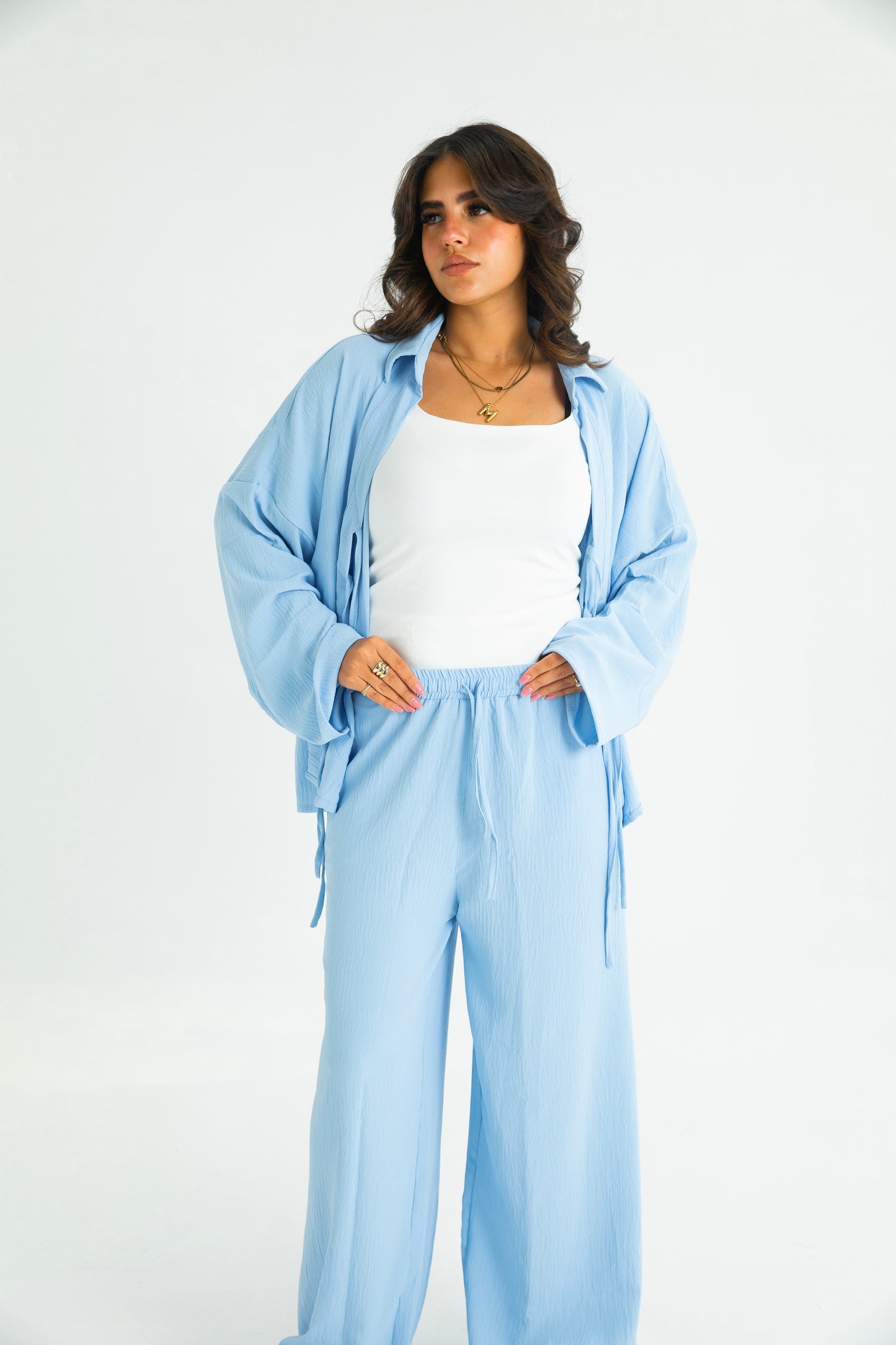 BABY BLUE RIBBON SUIT
