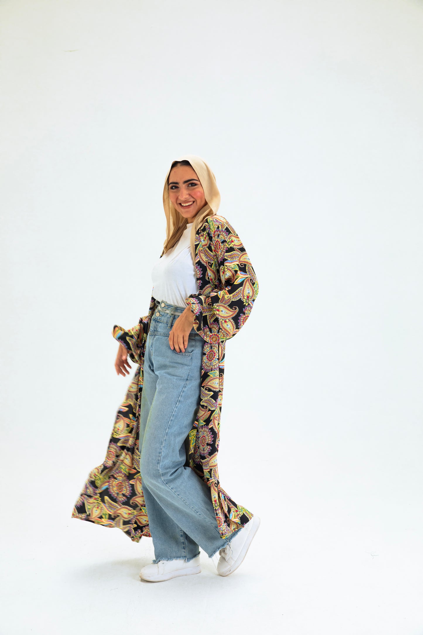 MULTI-COL3 KIMONO