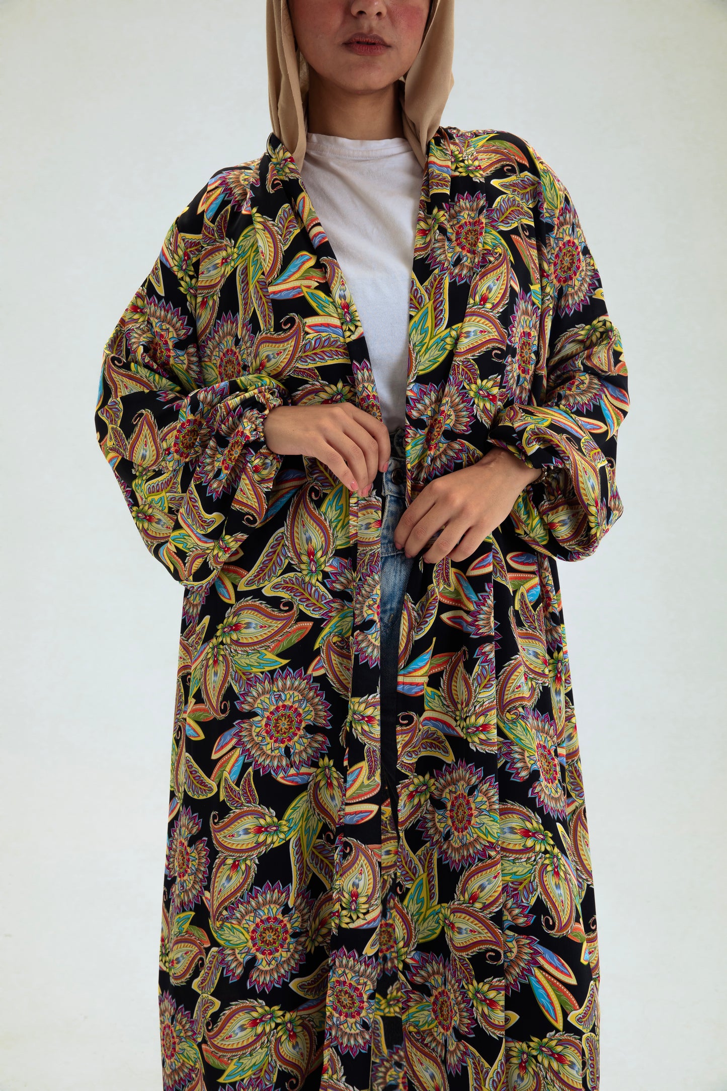 MULTI-COL3 KIMONO