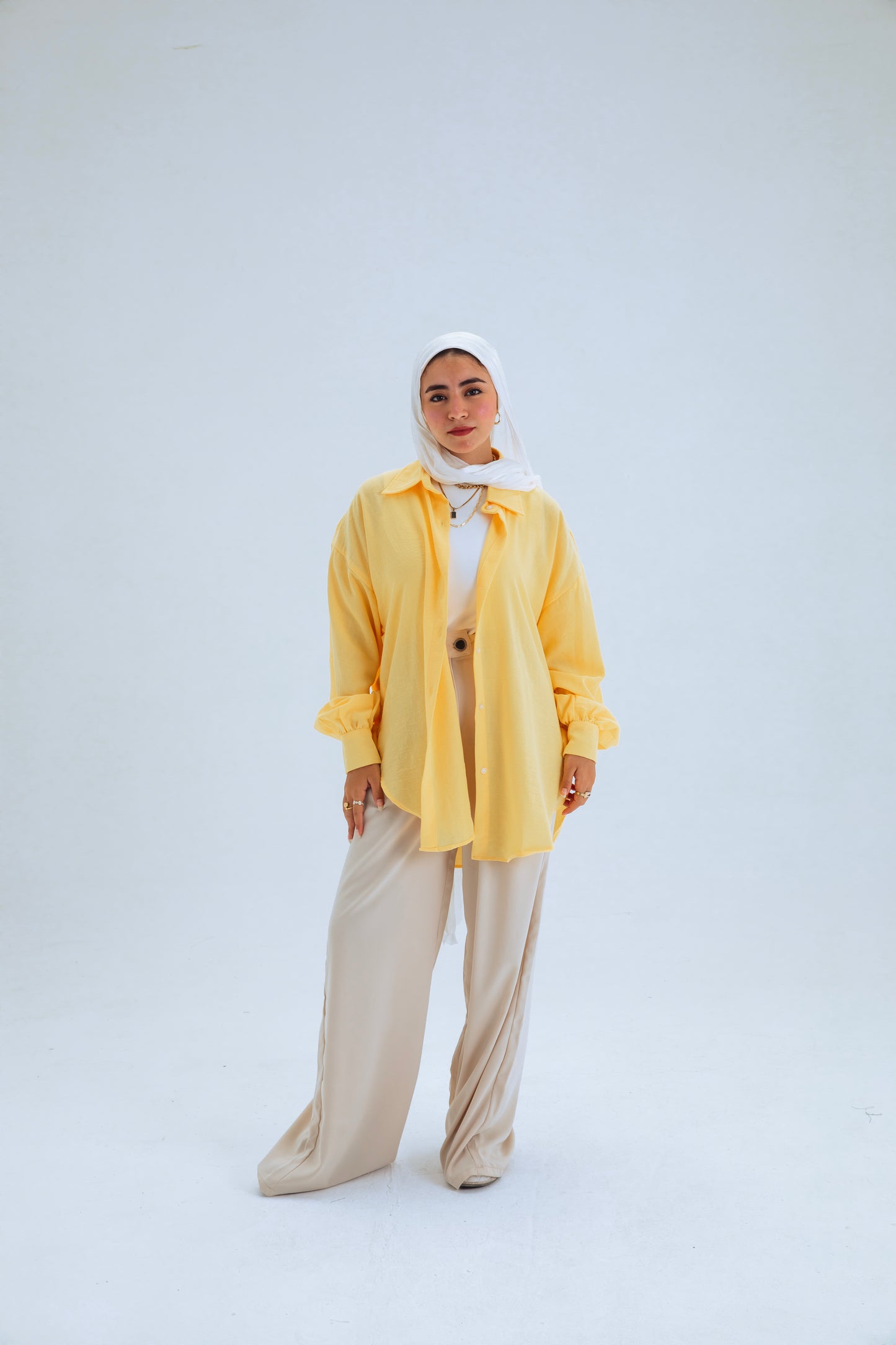 DARK YELLOW BUTTON SHIRT