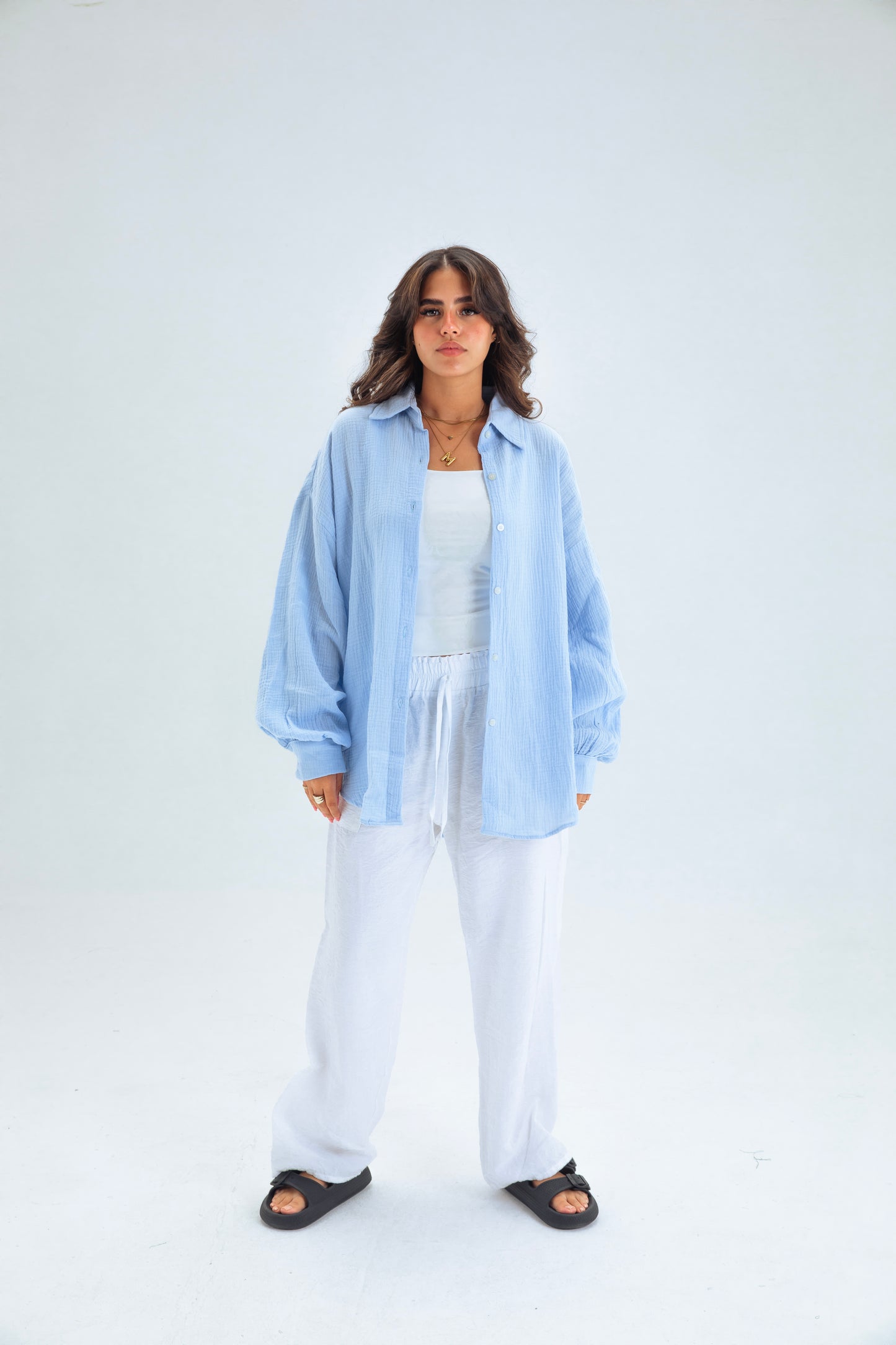 BABY BLUE BUTTON SHIRT