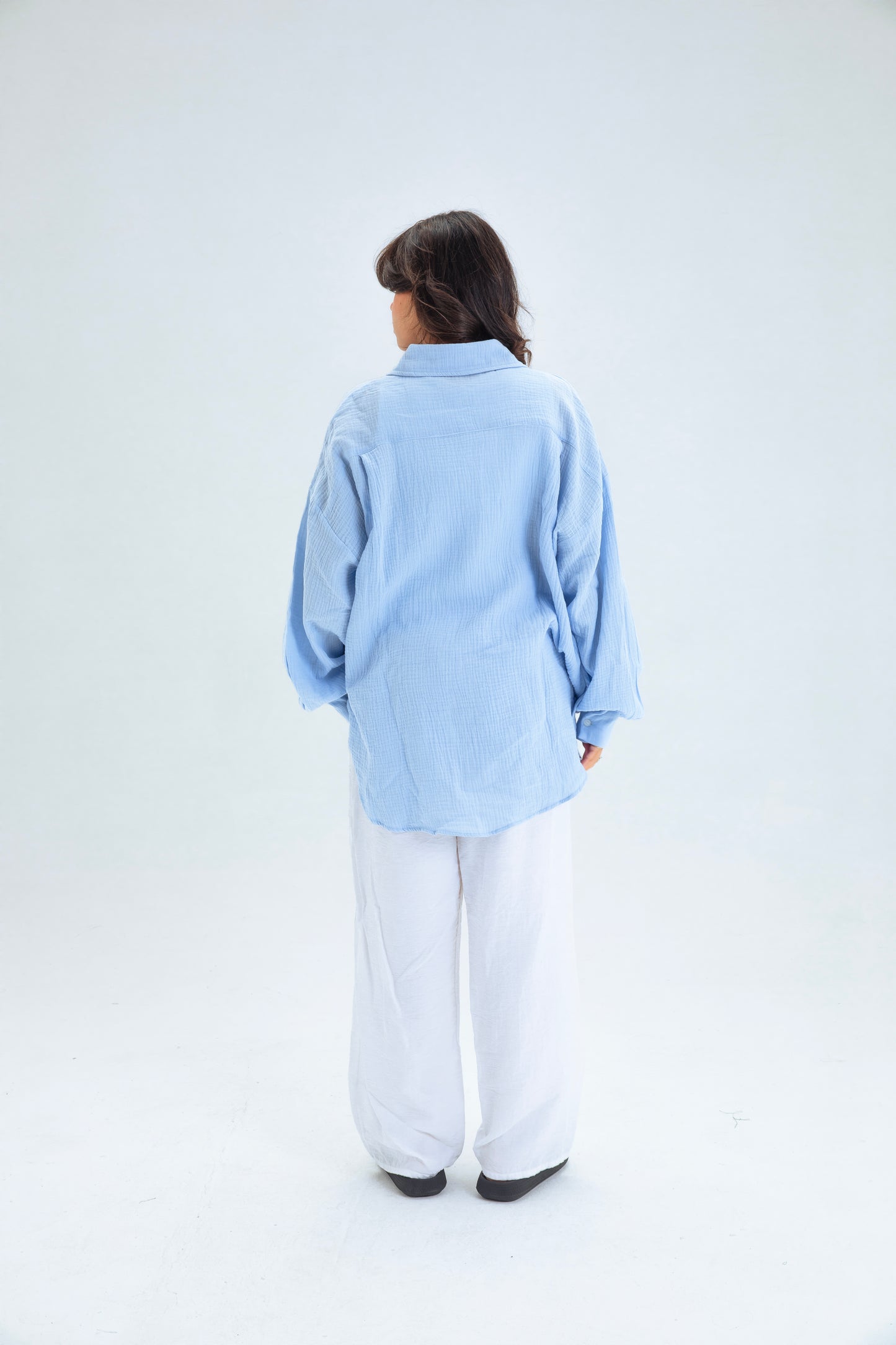 BABY BLUE BUTTON SHIRT