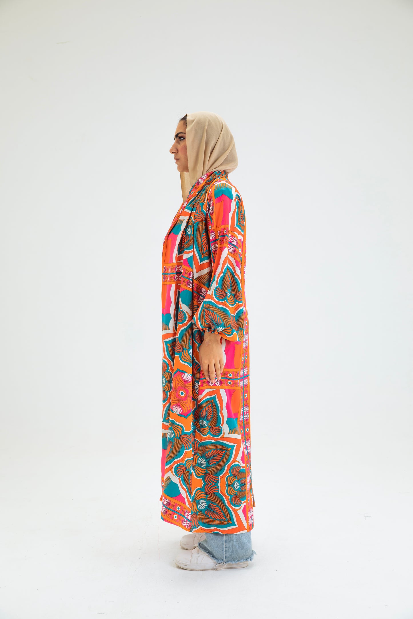 MULTI-COL4 KIMONO