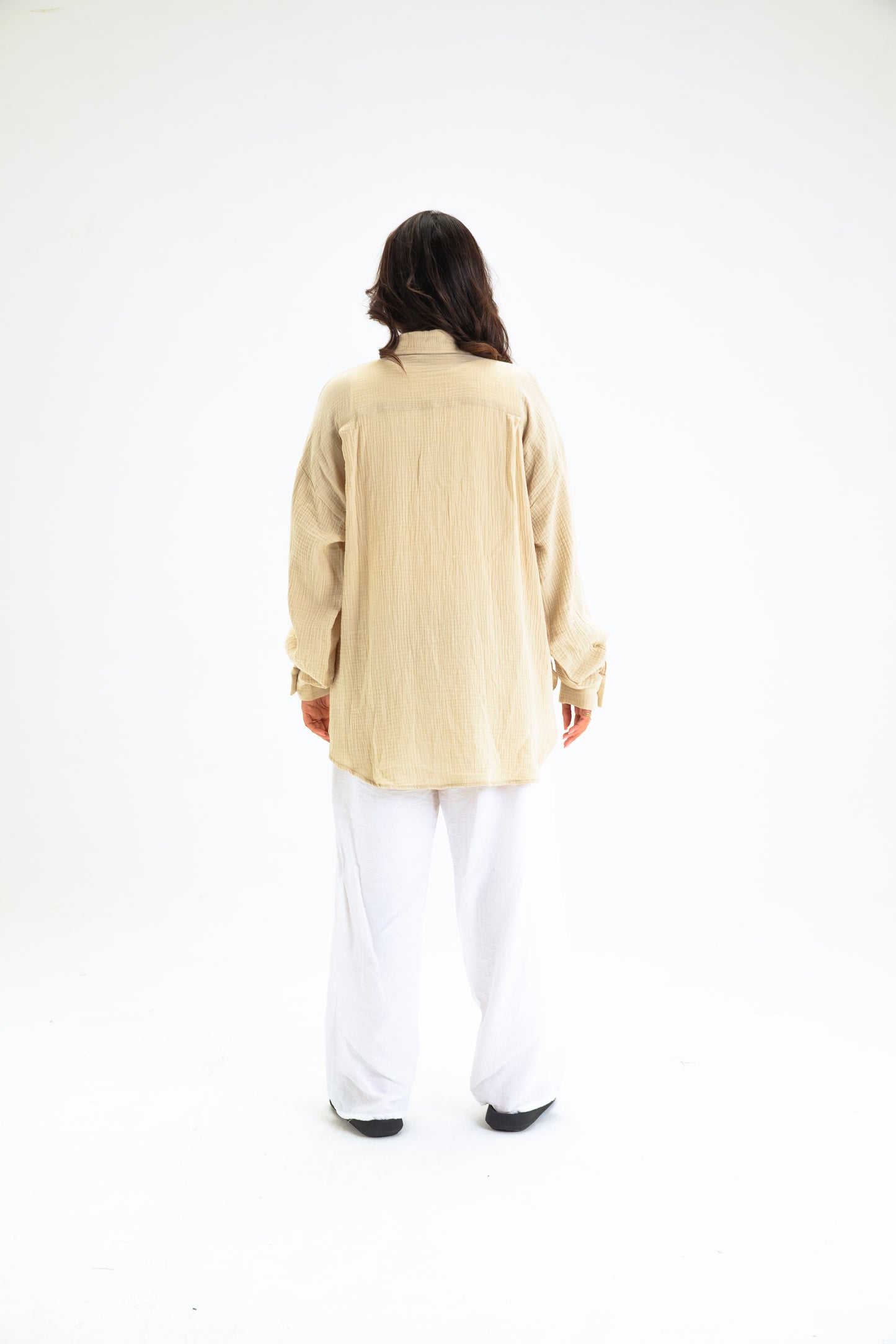 CAMEL BUTTON SHIRT