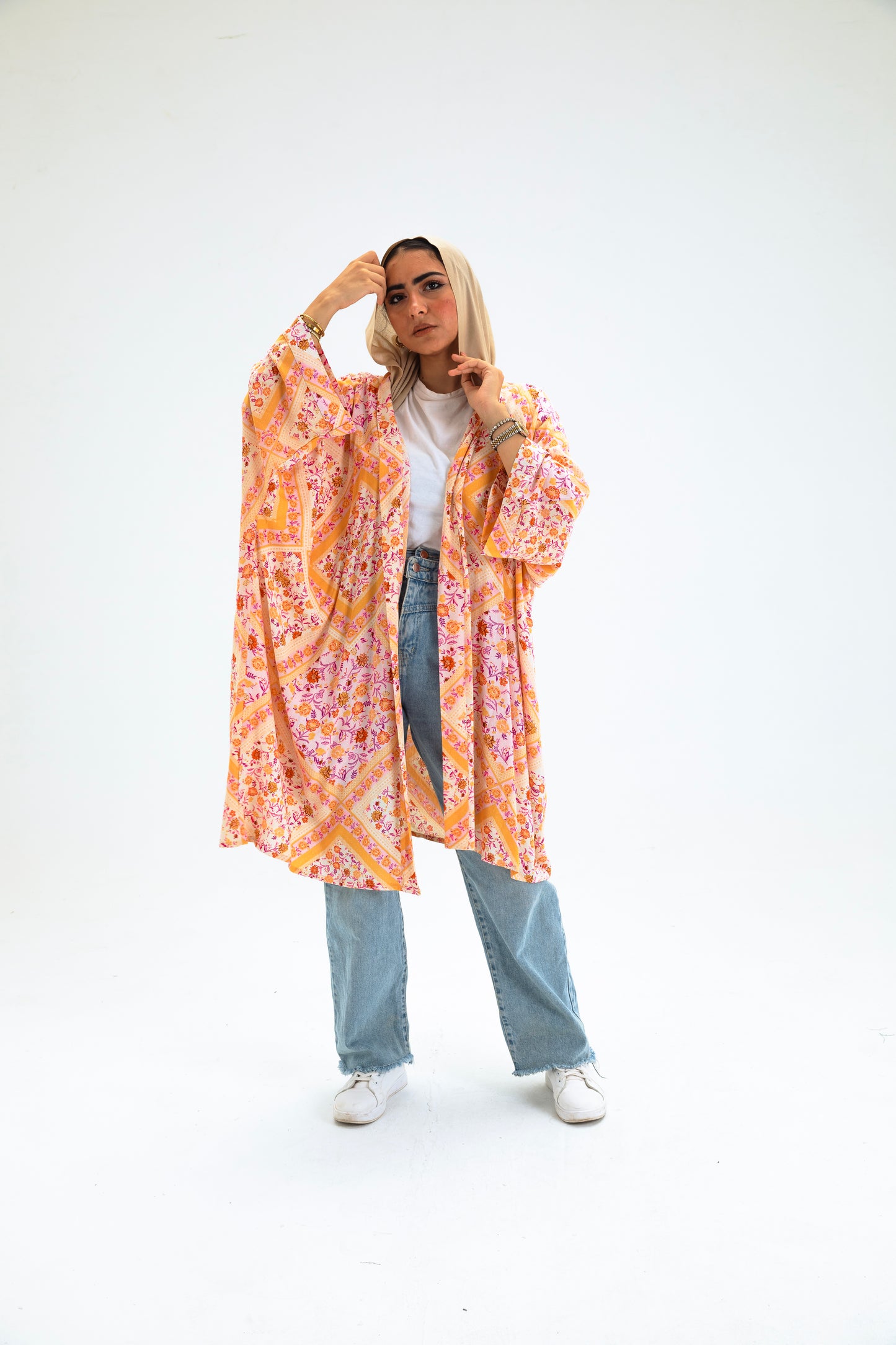 MULTI-COL5 KIMONO