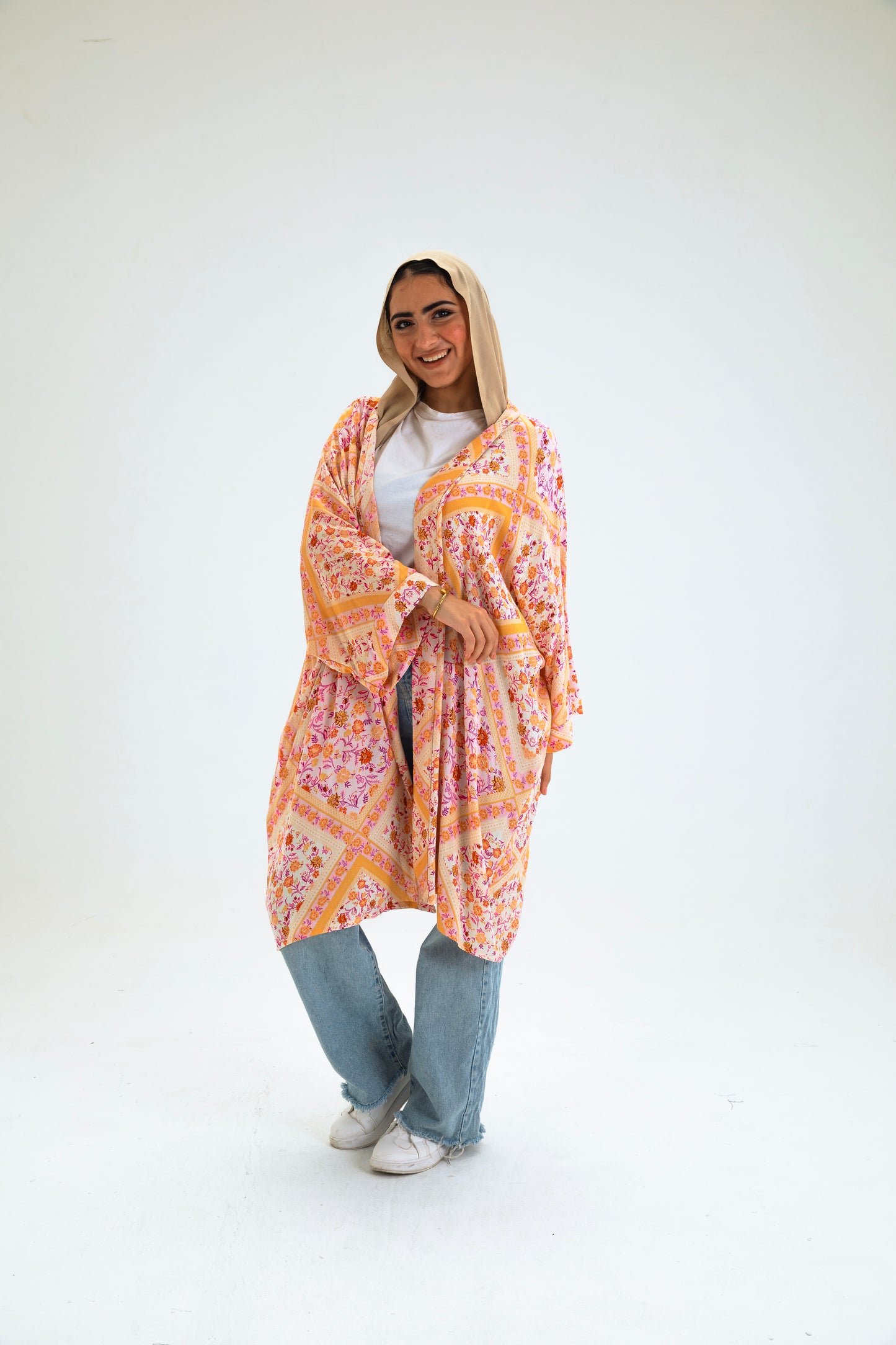 MULTI-COL5 KIMONO