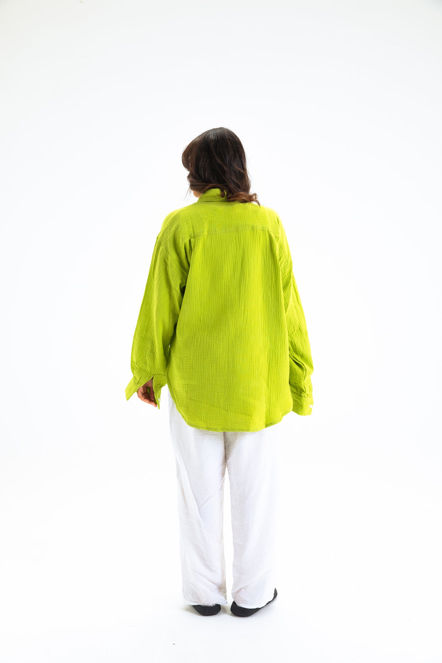 LIGHT GREEN BUTTON SHIRT