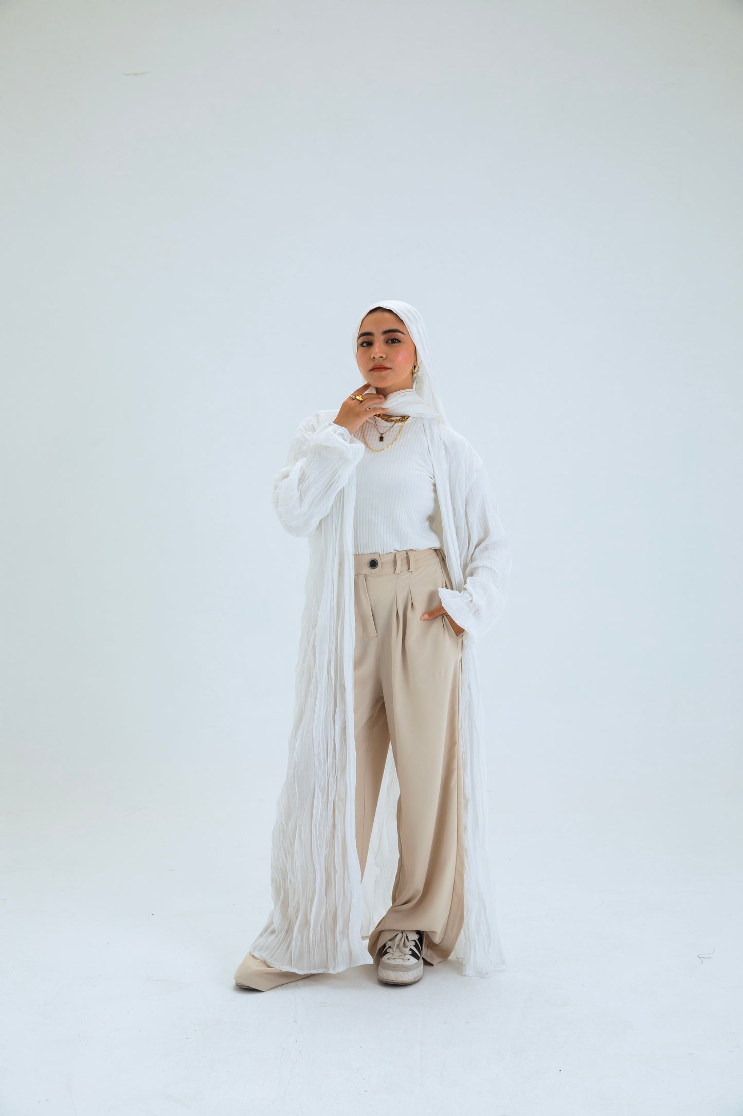 CREAMY WHITE KIMONO