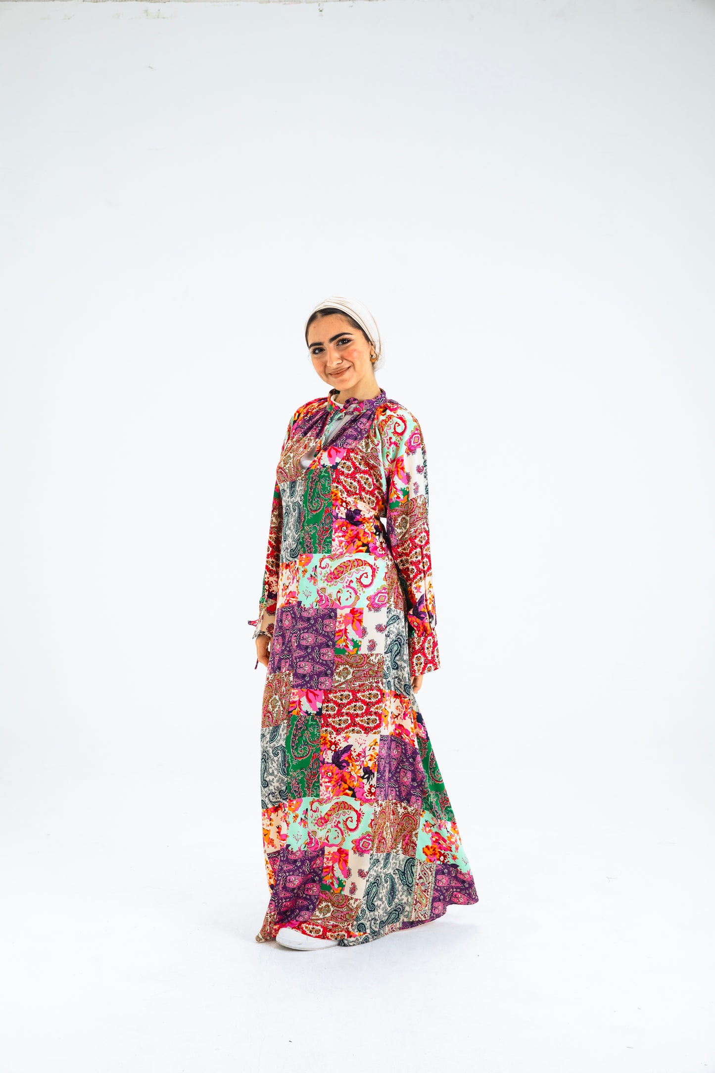 MULTI-COL 3 DRESS