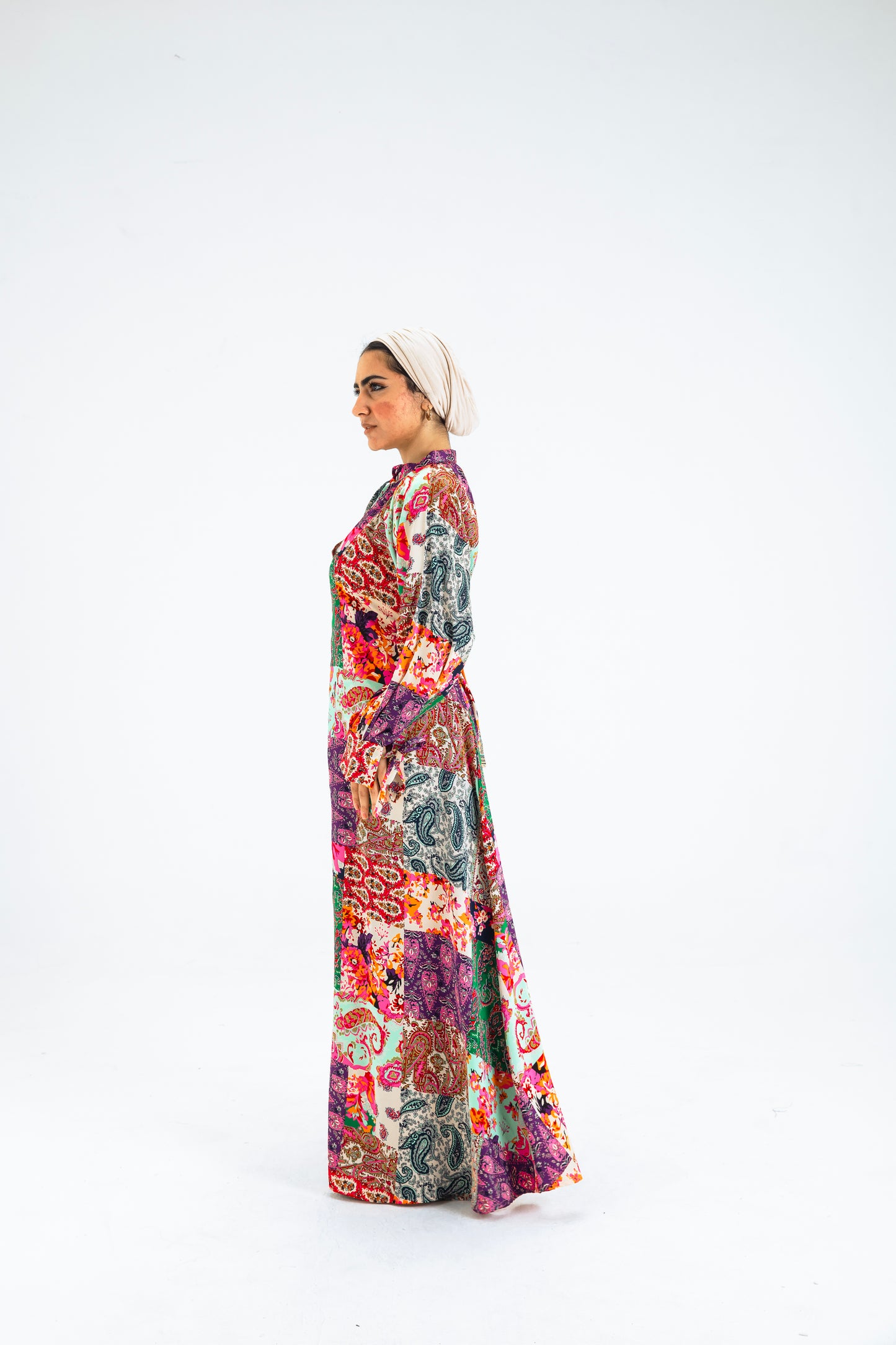 MULTI-COL 3 DRESS