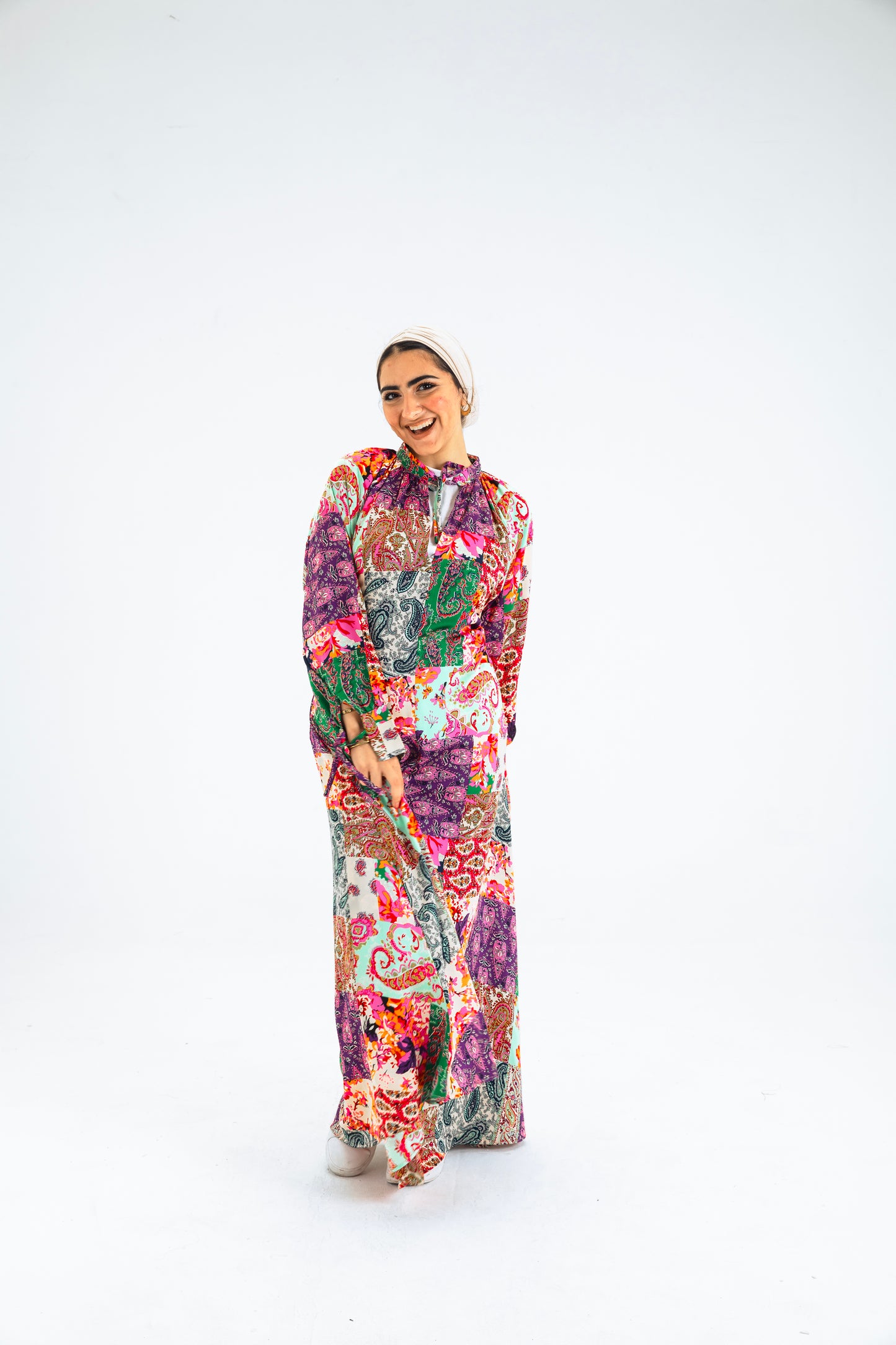 MULTI-COL 3 DRESS