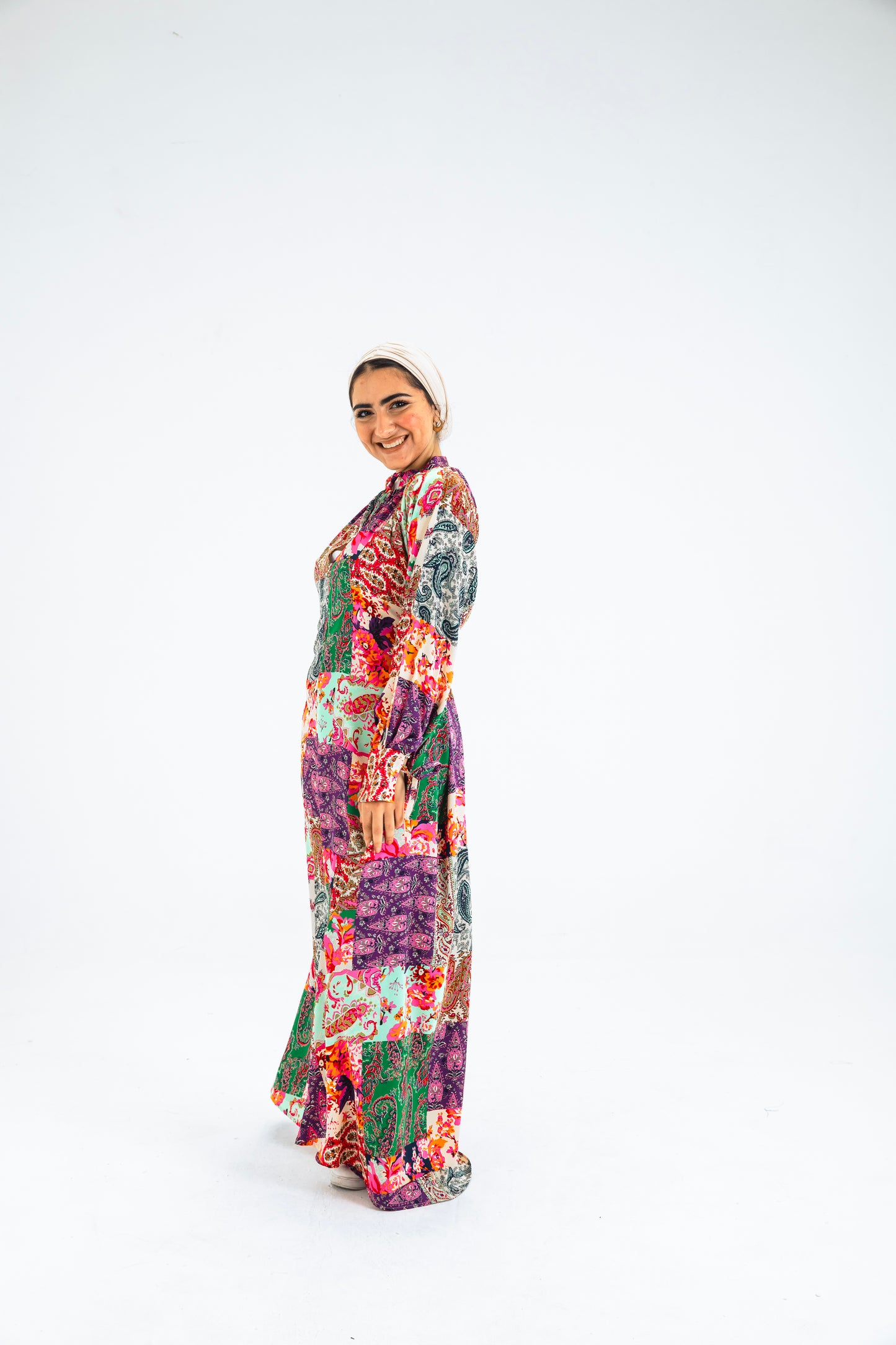 MULTI-COL 3 DRESS