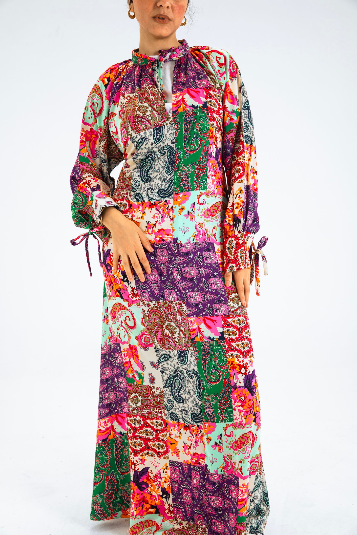 MULTI-COL 3 DRESS
