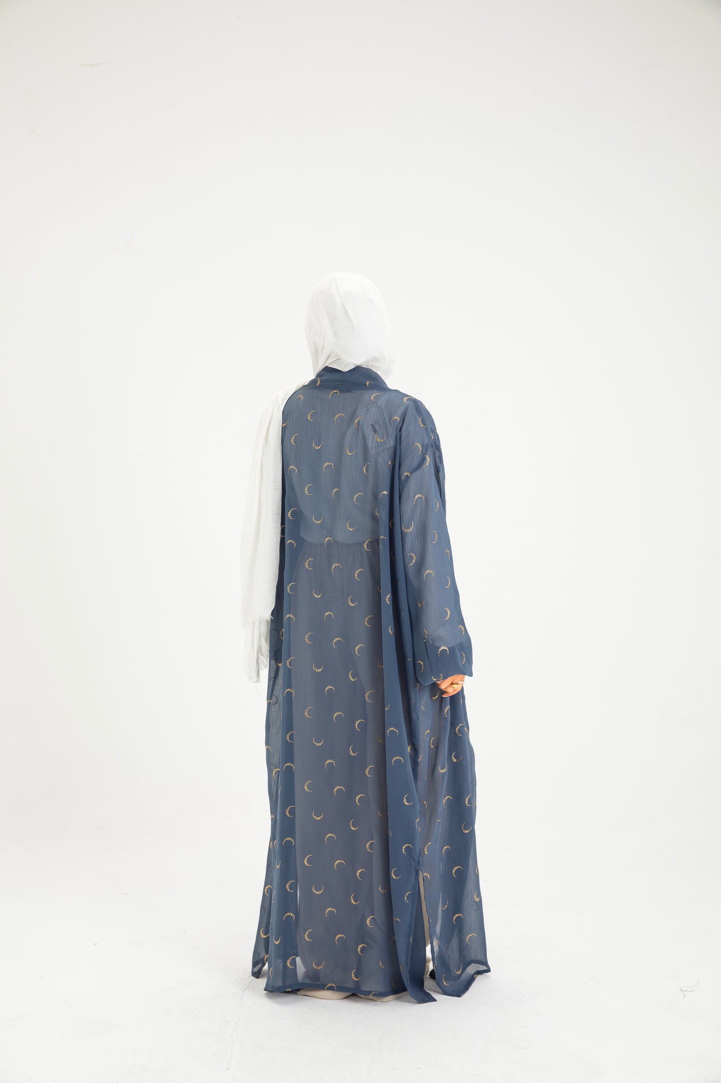 NAVY BROWN KIMONO