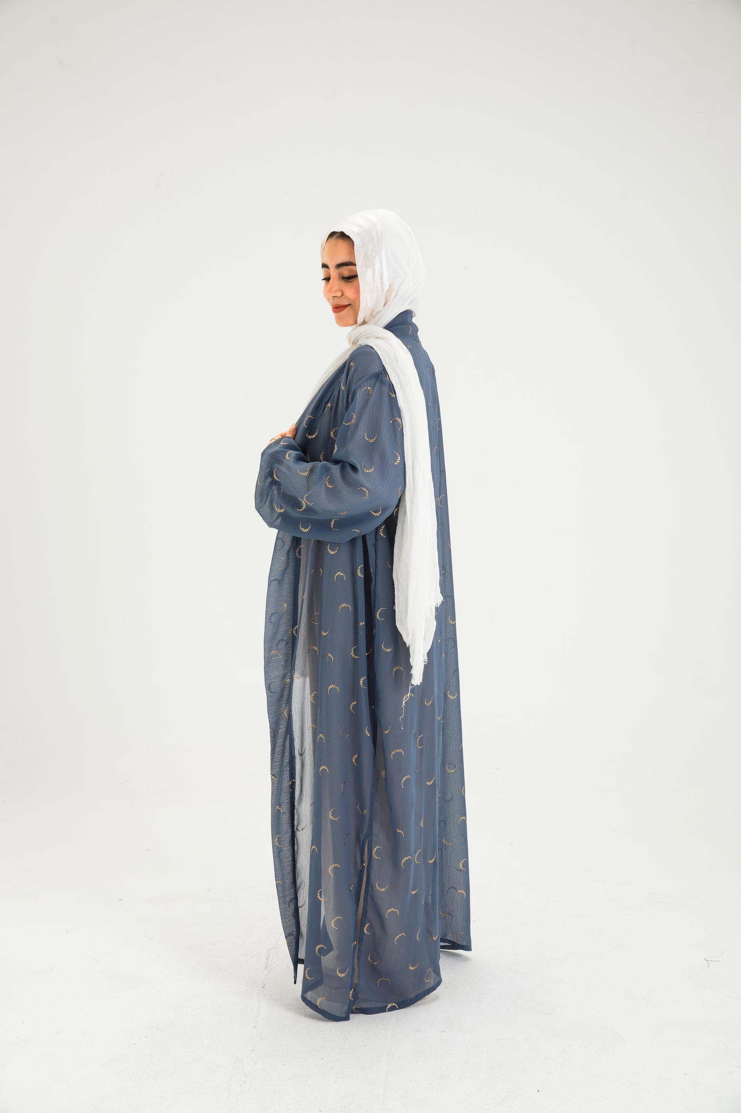NAVY BROWN KIMONO