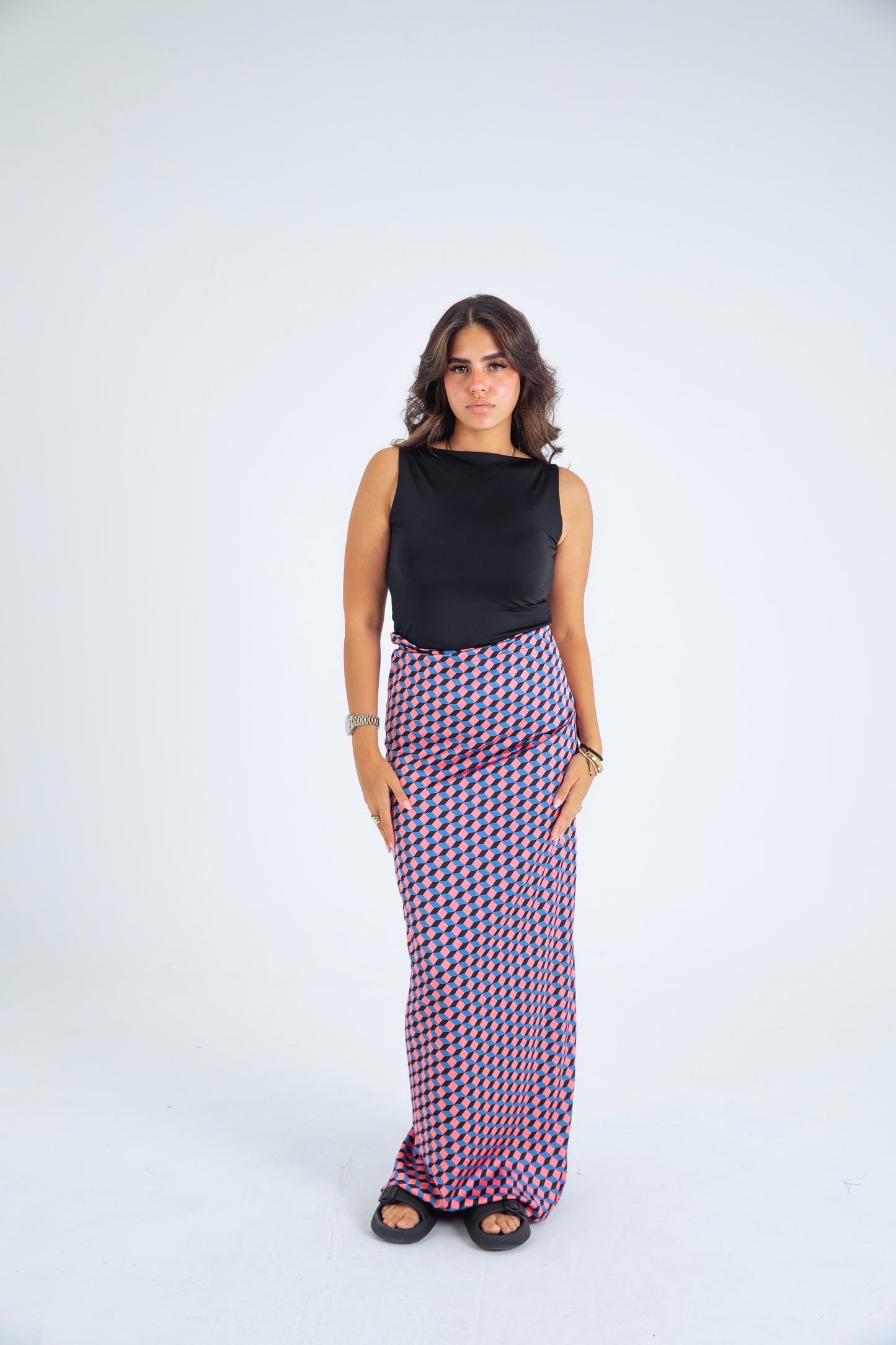 MULTI-COL6 SKIRT