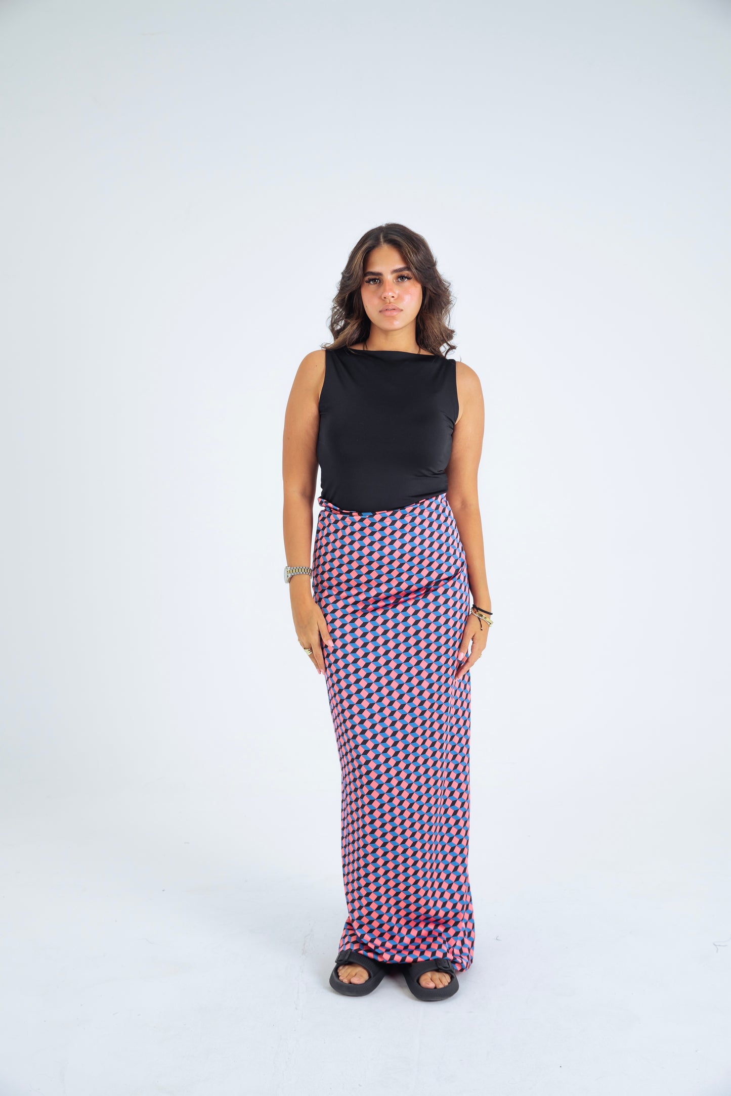 MULTI-COL6 SKIRT