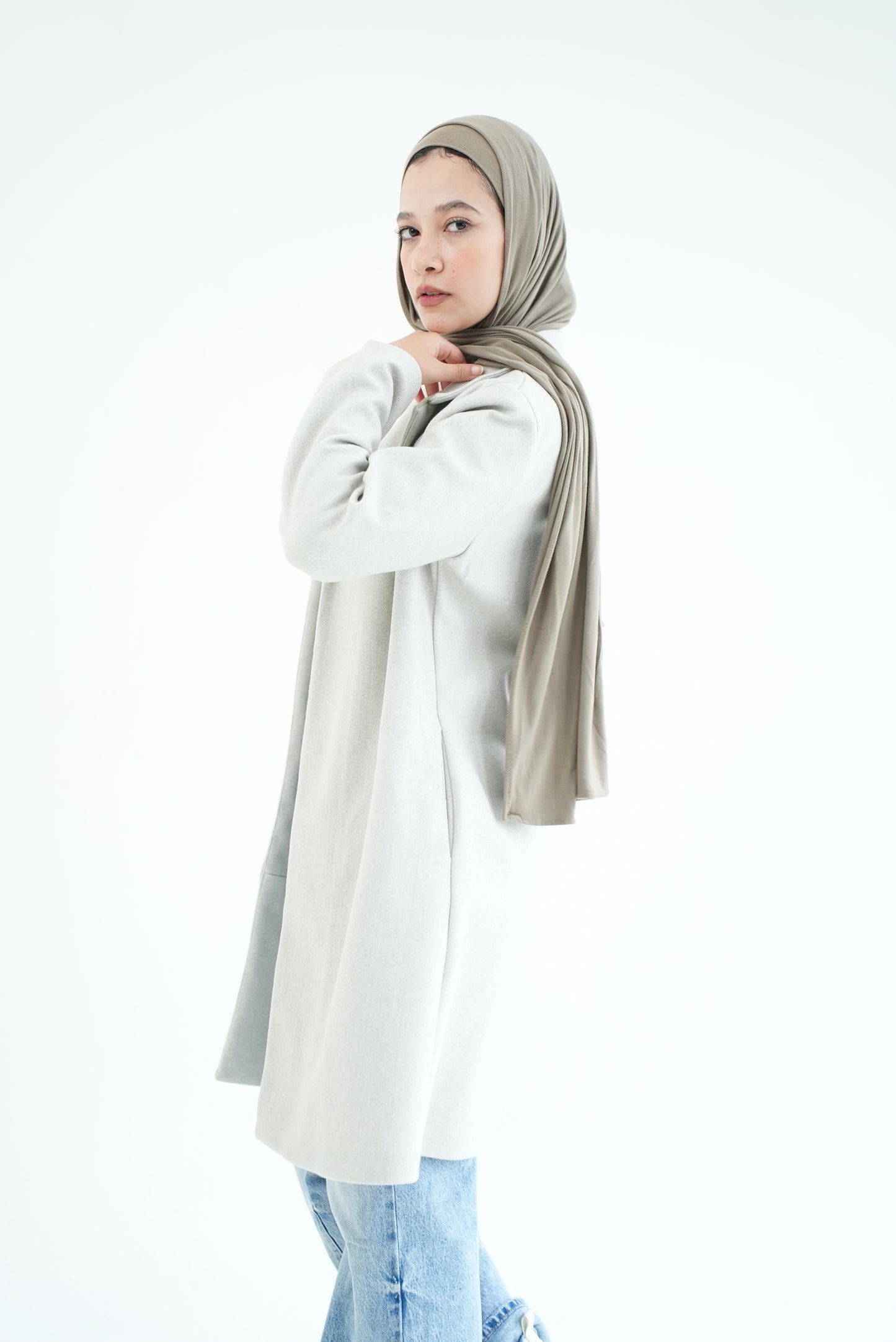 WOOL COAT- LIGHT GREY