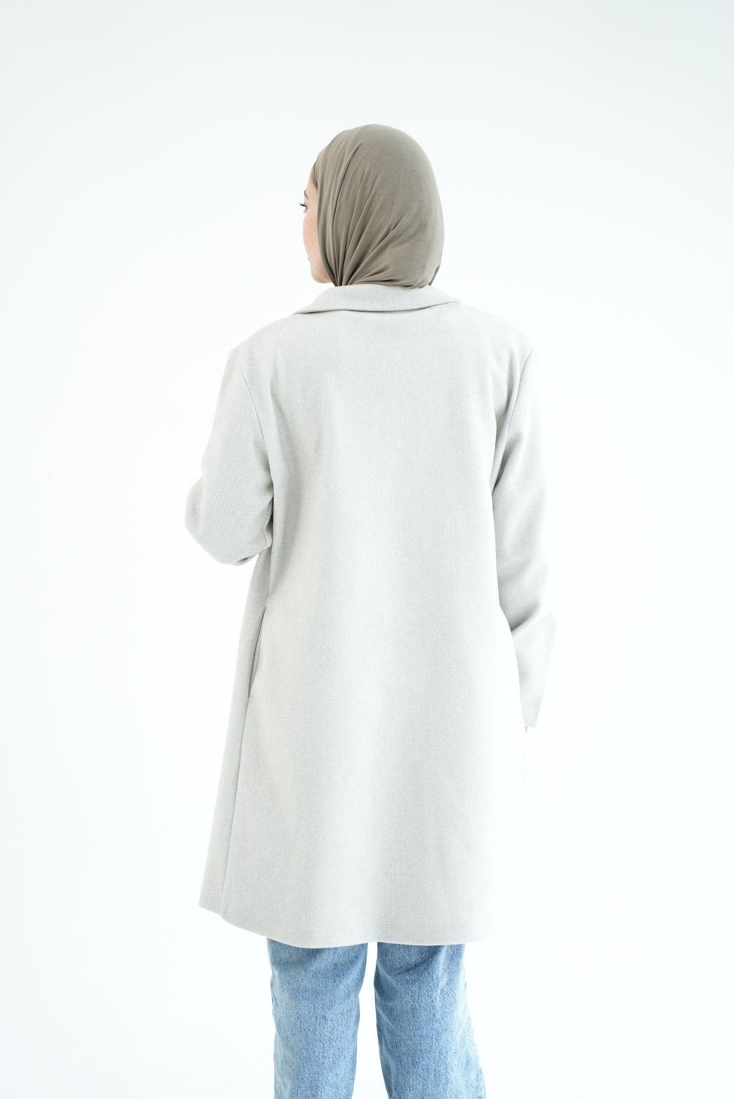WOOL COAT- LIGHT GREY