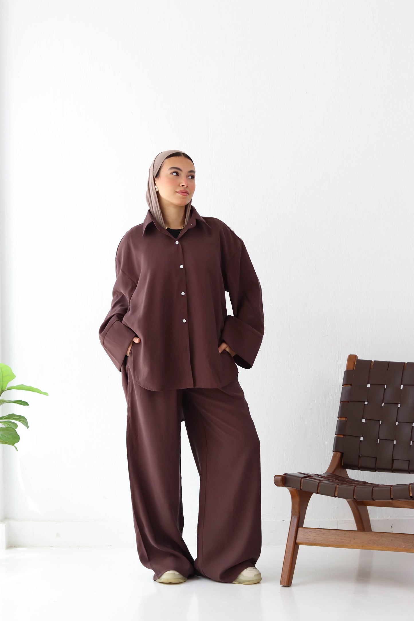 BROWN LAYAL SUIT