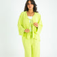 LIME YELLOW RIBBON SUIT
