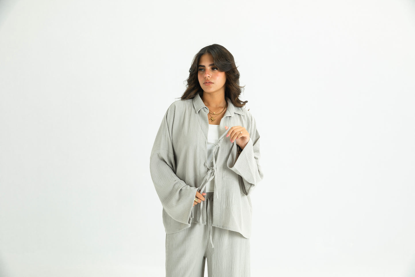 GREY RIBBON SUIT