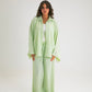 LIME GREEN BUTTON SUIT