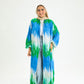 BLUE-GREEN KIMONO
