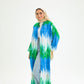 BLUE-GREEN KIMONO