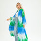 BLUE-GREEN KIMONO