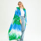 BLUE-GREEN KIMONO