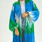 BLUE-GREEN KIMONO