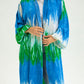 BLUE-GREEN KIMONO