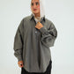 DARK GREY BUTTON SHIRT