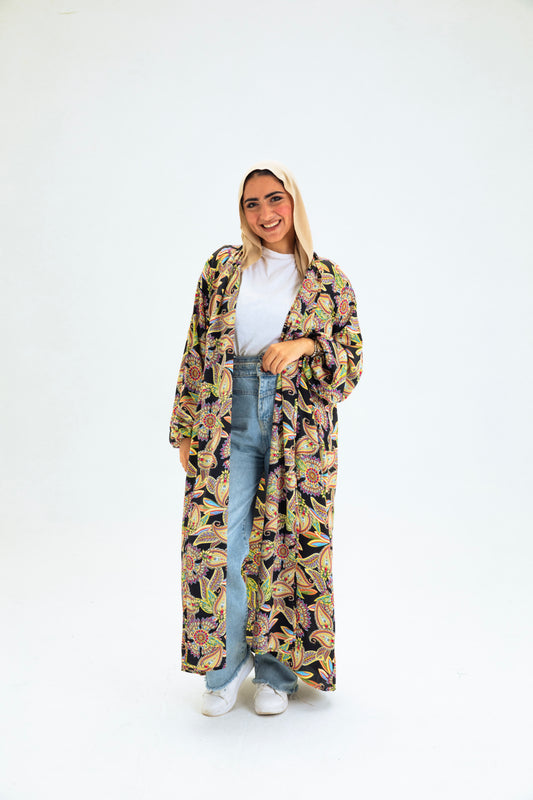 MULTI-COL3 KIMONO
