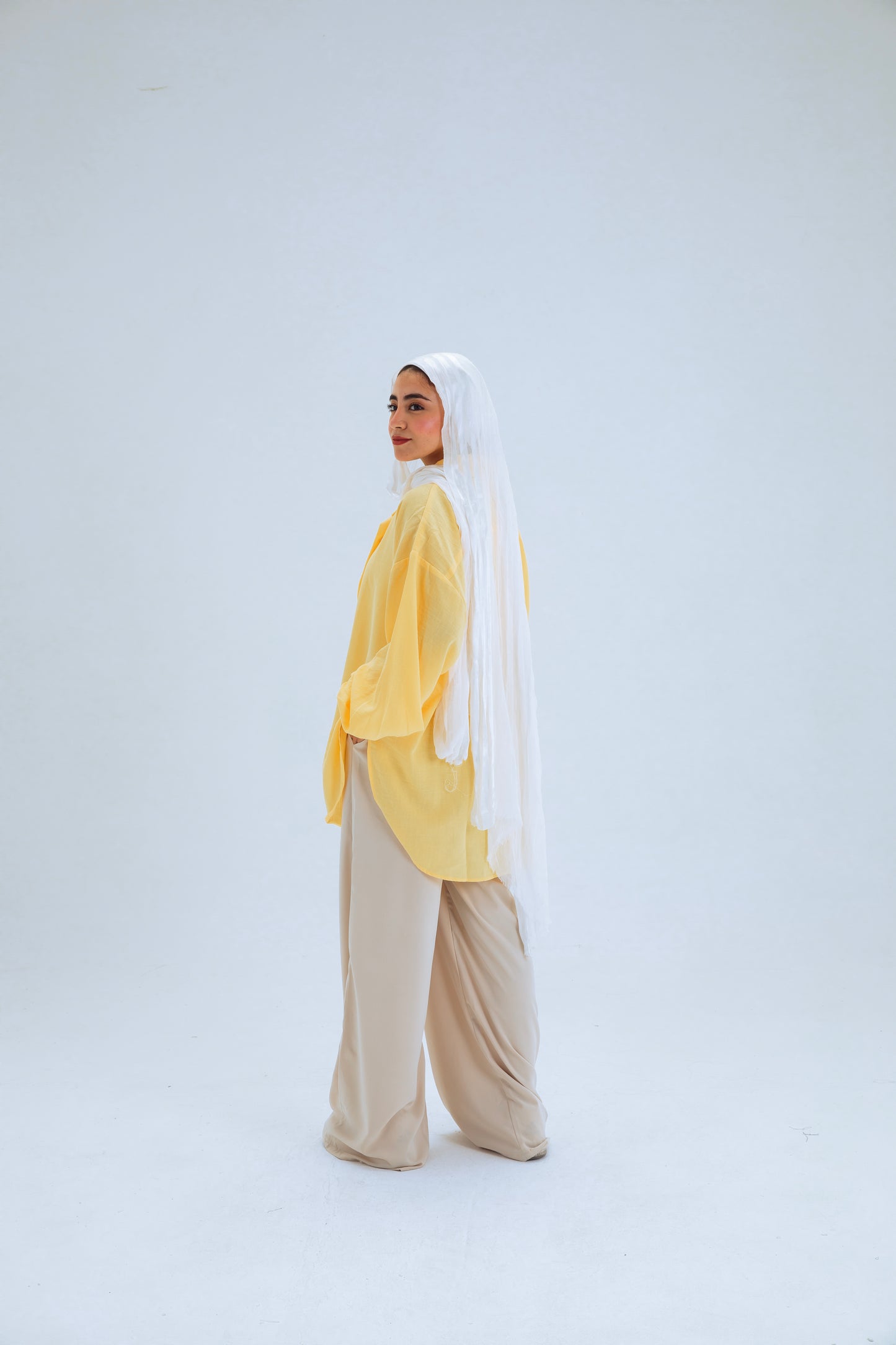 DARK YELLOW BUTTON SHIRT