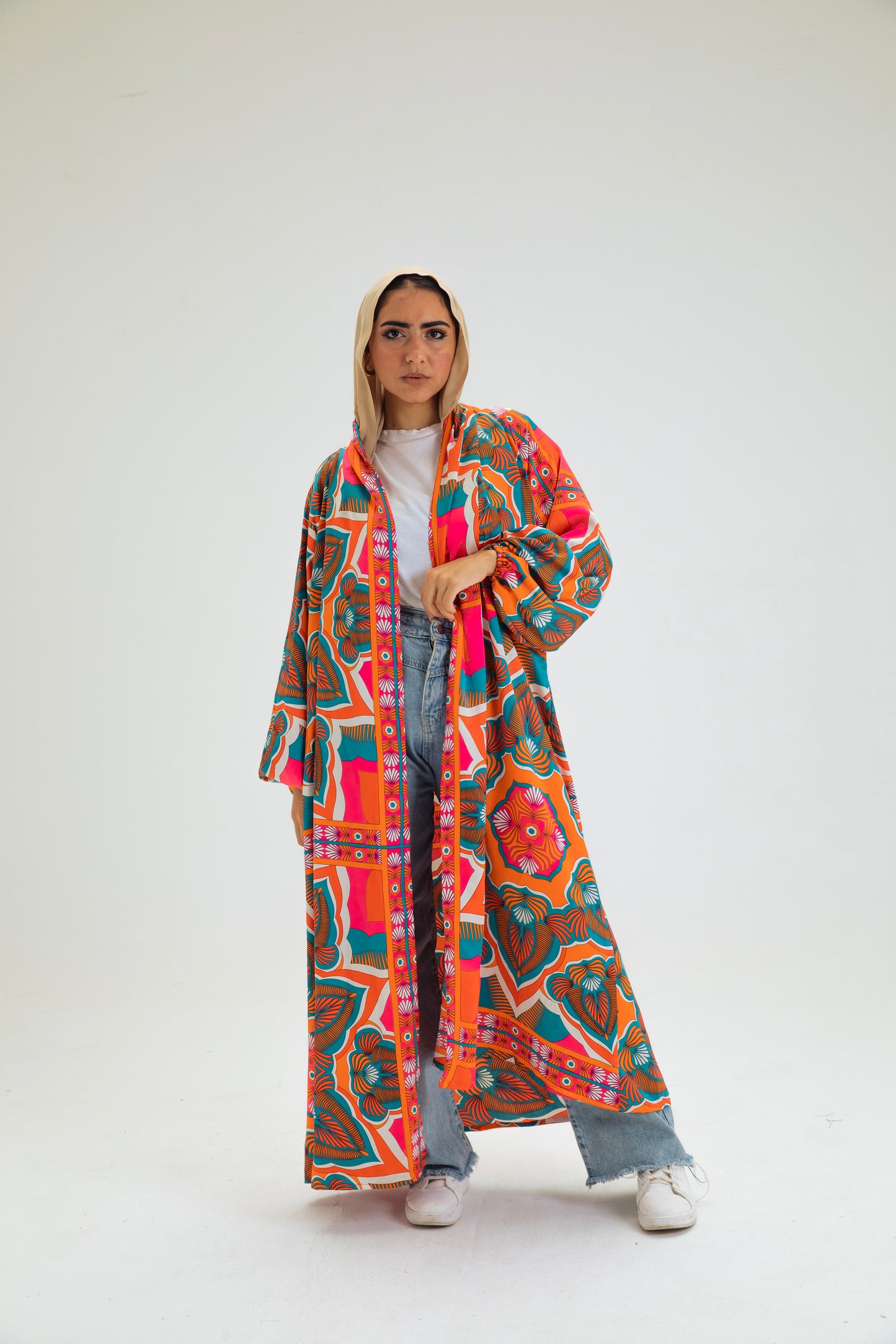 MULTI-COL4 KIMONO