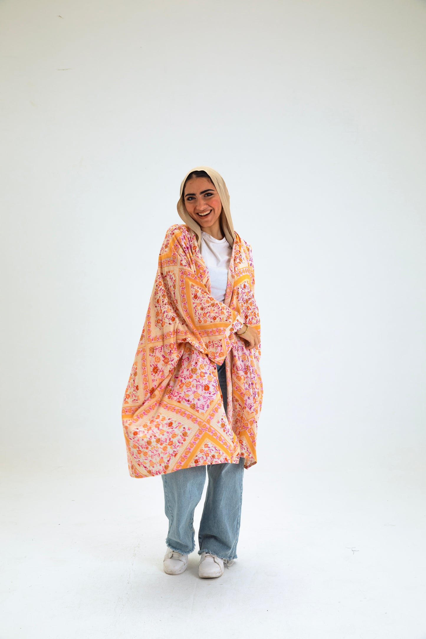 MULTI-COL5 KIMONO