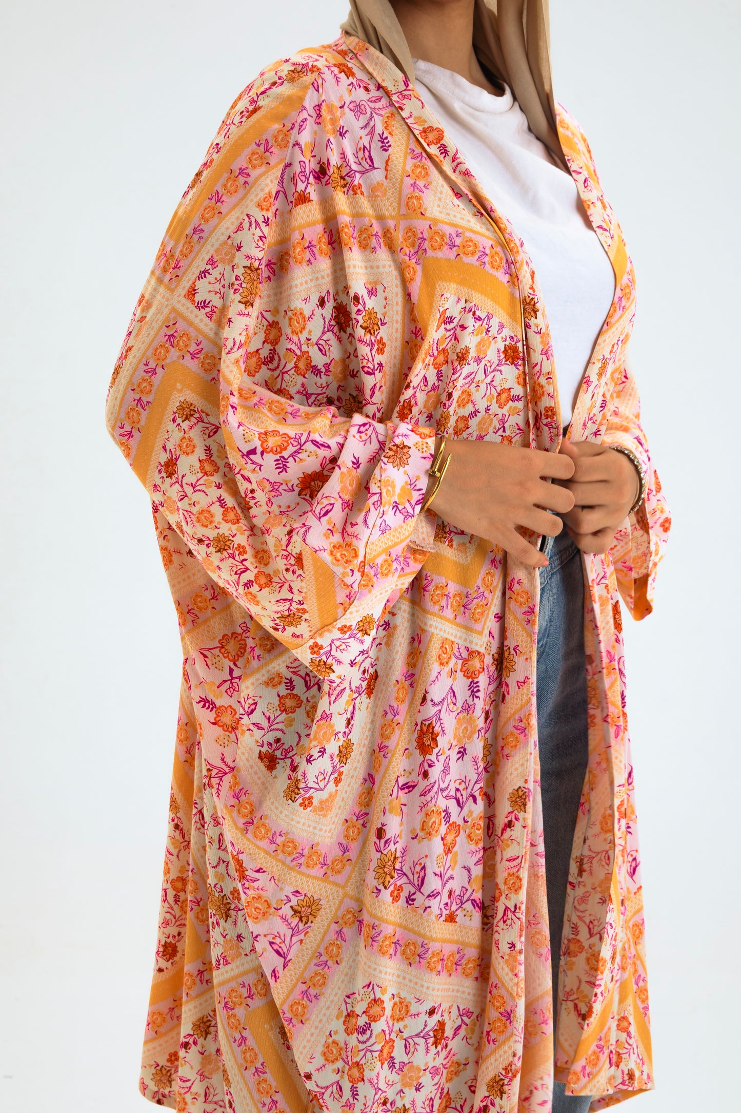 MULTI-COL5 KIMONO
