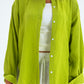 LIGHT GREEN BUTTON SHIRT