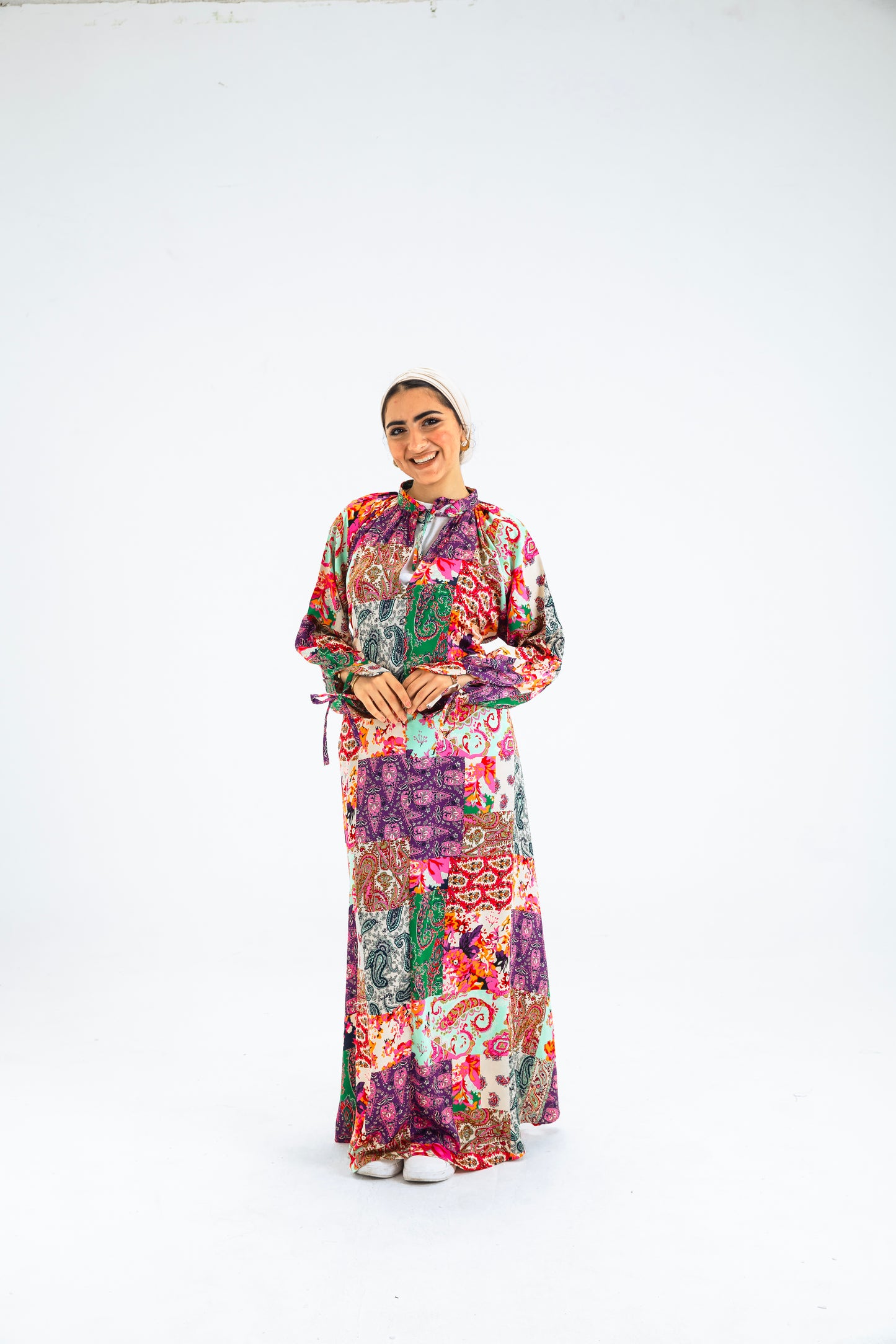 MULTI-COL 3 DRESS