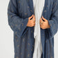 NAVY BROWN KIMONO