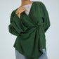 DARK OLIVE GREEN BLOUSE