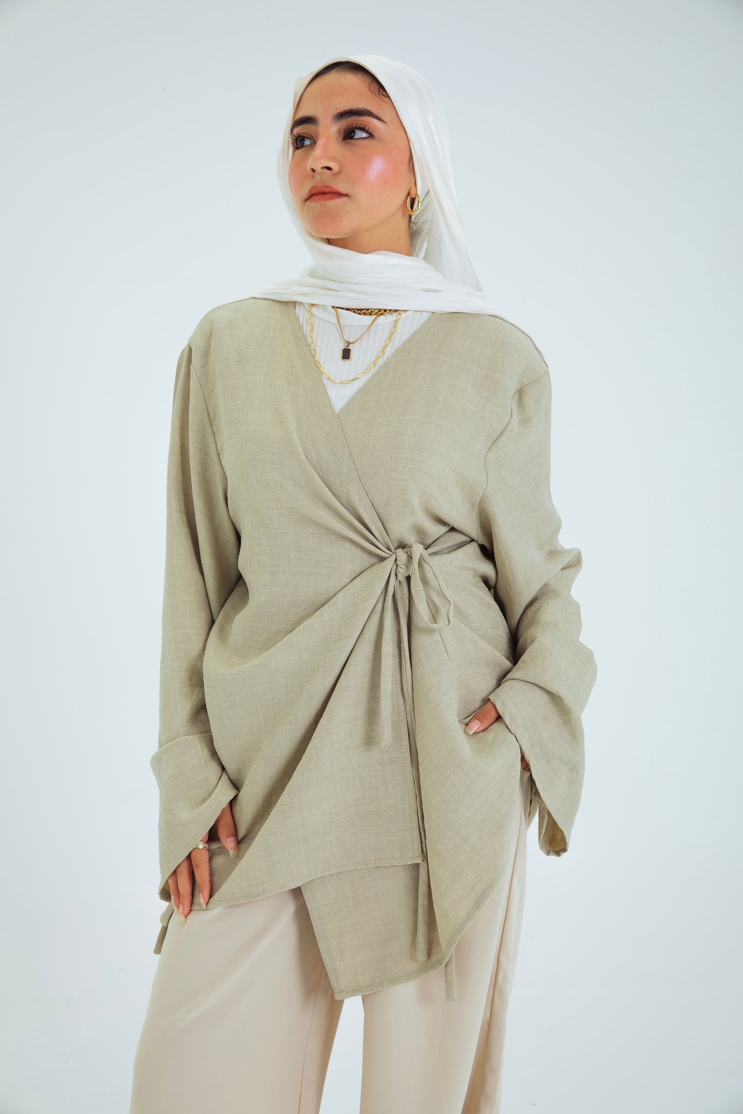 BEIGE BLOUSE