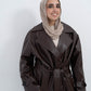 BROWN LETHER COAT