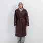 BURGANDY LETHER COAT