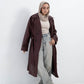 BURGANDY LETHER COAT