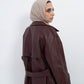 BURGANDY LETHER COAT