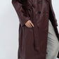 BURGANDY LETHER COAT